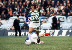 Lou Macari (Celtic) Rangers v Celtic. 16/9/72  Credit : Colorsport